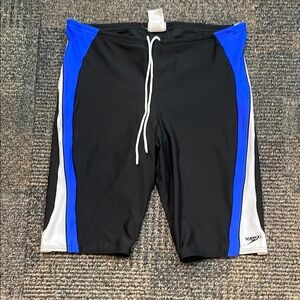 Speedo men’s Black and Blue Swim Shorts
